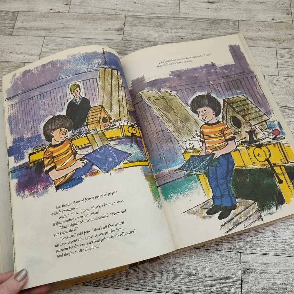 A Job For Joey by Louise Munro Foley Kids Hardcover 1970 Vtg Book Ex-Lib‎